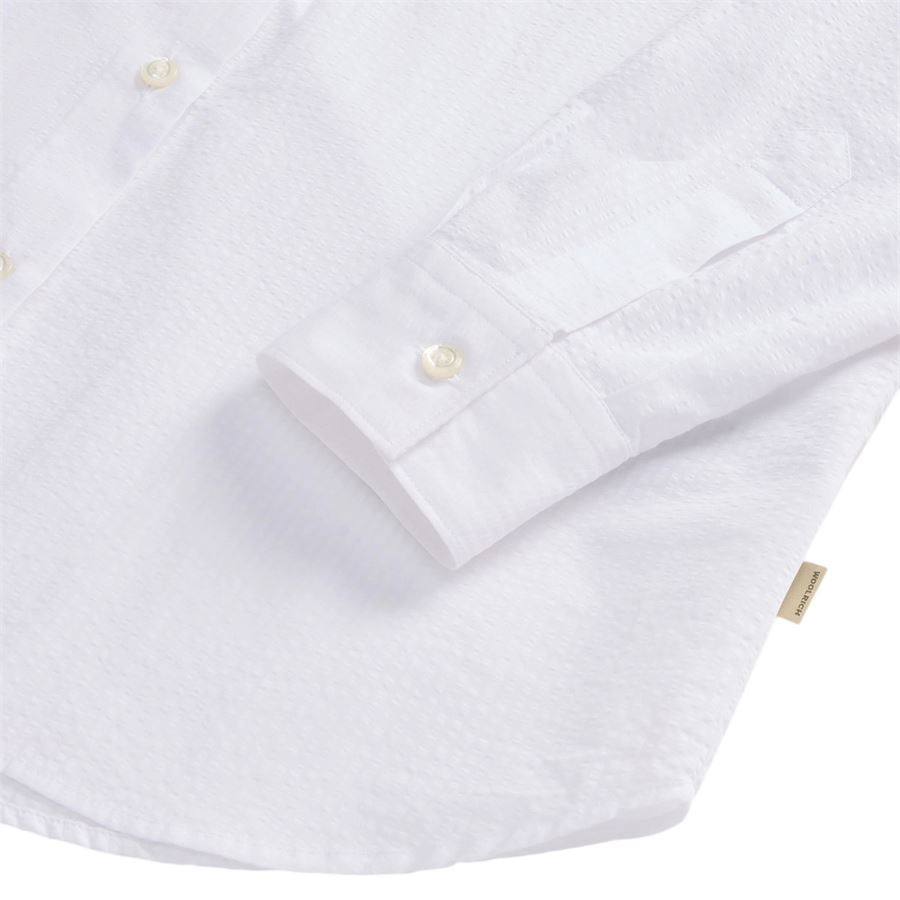 Camicia in cotone seersucker da donna Woolrich | CFWWSI02138887